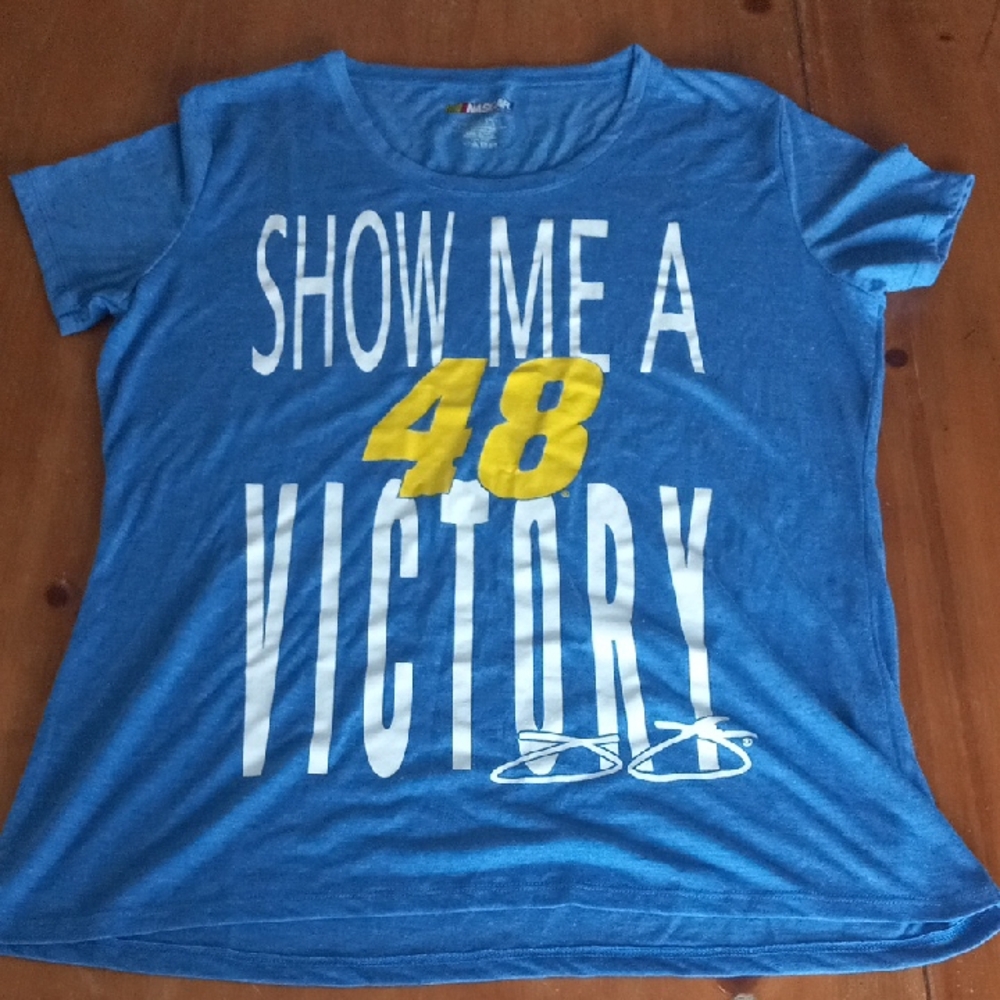 NASCAR Blue Tee with Vibrant Logo Size Large
